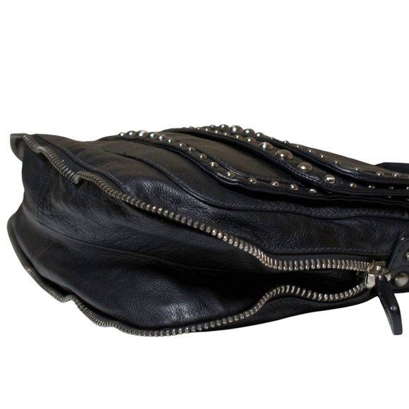 Donna Karan Collection Messenger Luxe Studded Leather Bag - Picture 5 of 9